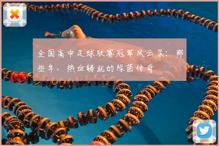 全国高中足球联赛冠军风云录：那些年，热血铸就的绿茵传奇